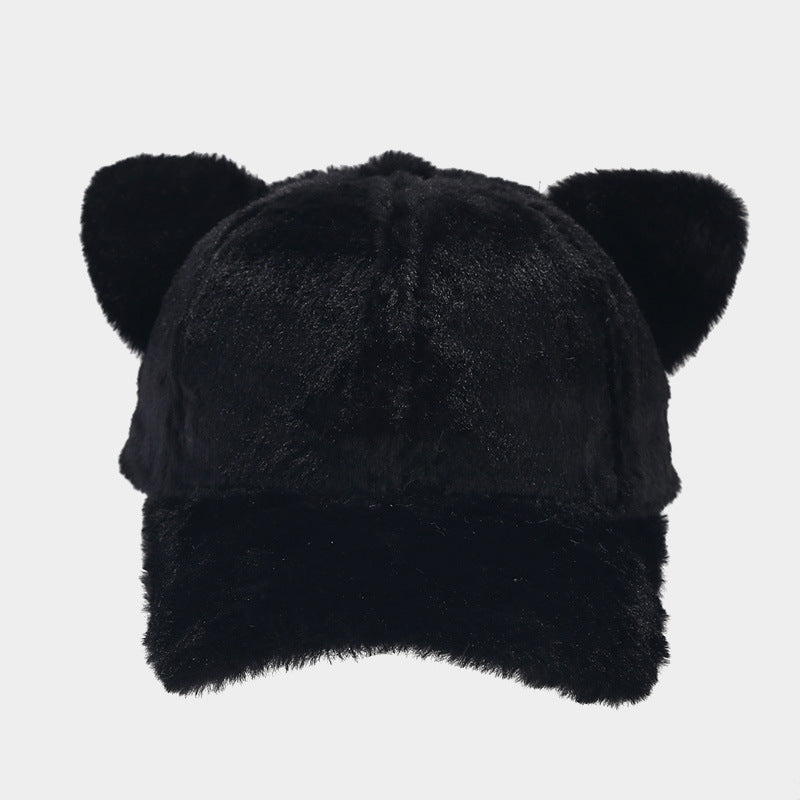 Wholesale cute cartoon light board cat ears baseball cap